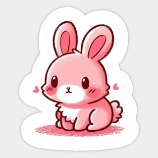 Pink Rabbit Sticker